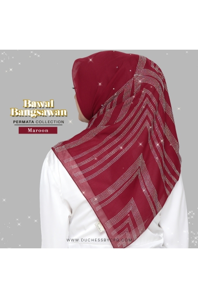 BAWAL BANGSAWAN LUXE PERMATA - MAROON